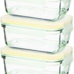 Baby Food Rectangle Container, 3 Piece Set, Clear, GL 543 - Image 2
