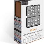 80 Game Cards Holder Cartridges Storage Case for Nintendo Switch PS Vita Physical Games and SD Cards Brown - Image 7