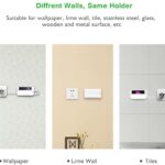 Wall Mount Phone Holder with Adhesive Strips, Charging Holder for iPhone, iPad and More Other Smartphone and Tablet - Image 4