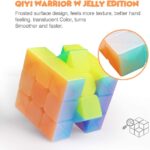 Qiyi Warrior W 3x3 Speed Cube 3x3x3 Stickerless Jelly Cube Puzzle - Image 3