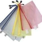 Zip File Folders, 10pcs 5 Sizes Mesh Document File Bags Storage Pouch with Zipper for Cosmetics Offices Supplies Travel Accessories, 5 Colors(10pcs Mixed 5 Size) - Image 7