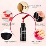 Gel Nail Polish Set Glitter Effect 18 Colors, Base Coat Top Coat UV Acryl Gel Nail Art Set Soak Off UV LED - Image 3