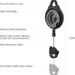 VR Cable Management, 6 Packs Retractable Ceiling Pulley System for Valve Index/HTC Vive/HTC Vive Pro/Oculus Rift S/PS VR/Microsoft MR/Samsung Odyssey VR Accessories(Black)[Pro Version] - Image 2