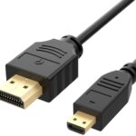 Micro HDMI to HDMI Cable, Supports Ethernet, 3D, 4K and Audio Return, 6 Feet
