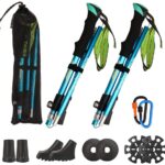 Barwa Nordic Walking Trekking Poles with Quick Lock System, Folding, Collapsible, Ultralight for Hiking, Camping, Mountaining, Walking, Trekking - Image 2