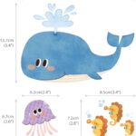 DS 8009 Sea Adventure Kids Wall Stickers Wall Decals Peel and Stick Removable Wall Stickers for Kids Nursery Bedroom Living Room(Small) - Image 6