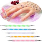 18Pcs Polymer Modeling Clay Sculpting Tools, Dotting Tools, Ball Stylus, Rubber Tips, Ceramic Clay Indentation Tools for Pottery Sculpture, Rock Painting, Art Carving Embossing - Image 6