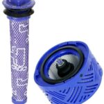Pre Filter + HEPA Post Filter Replacement Part Filter for Dyson V6 Absolute Cordless Stick Vacuum. Replaces Part # 965661 01 and 966741 01
