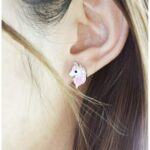 Cat Women Stud Earrings Jewellery,Handmade Earring for Mens Girls Kids(Black) - Image 2