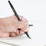 Dual Tip Black Brush Pens for Lettering Calligraphy Pen. Fine and Large Black Brush Marker for Drawing(Pack of 2) - Image 3