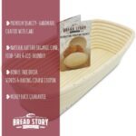 Rectangle Proofing Basket Set by Bread Story Banneton/Brotform Handmade Unbleached Natural Cane Bread Baking Kit with Cloth Liner + Free Bread Baking Ebook, Course Discount Coupon(30 x 14 cm) - Image 5