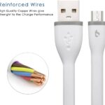 Short Micro USB Cable 2 Pack Micro USB to USB Cable Micro USB Lead Sync Data Cord for Android Samsung, HTC, Sony, Nexus, LG, Huawei and More(15cm / 0.5ft) - Image 4