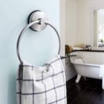 Suction Cup Towel Ring Holder Shower Towel Hanger Bathroom Kitchen Storage Stainless Steel Brushed