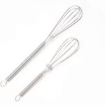 4 Pack Mini Wire Kitchen Whisks Small Egg Whisk Gravy Sauce Mini Whisk Silver Each of 2PCS 5 Inches and 7 Inches - Image 2