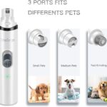 Electric Dog Nail Grinder Rechargeable Low Noise Pet Nail Grinder Tool for Painless Paw Grooming, Trimming, Smoothing for Small Medium Large Dogs Cats Pets - Image 4