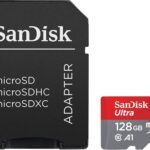 Ultra 128GB Micro SDXC UHS I Card with Adapter Â  100MB/s U1 A1 SDSQUAR 128G GN6MA, Black - Image 3