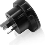 SAA Approved UK/US/JP/CA to AU/NZ Adaptor Plug with Insulated Pins, UK/US Plug Convert to 3 Pin Australian/New Zealand/China Socket(1 Piece Black) - Image 3