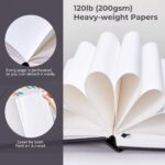 Marker Pads Art Sketchbook, 6.9"x6.5" Mini Square Size, 120LB/200GSM Heavy Smooth Drawing Papers, 30 Sheets/60 Pages, Hardcover Sketch Book, Specially Designed for Alcohol Markers - Image 4