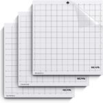 Standardgrip Cutting Mat for Silhouette Cameo 4/3/2/1, Adhesive&Sticky Mat 12x12 inch,3pack Non Slip Flexible Gridded Replacement Matts Accessories Set Vinyl Craft Sewing