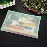 Zip File Folders, 10pcs 5 Sizes Mesh Document File Bags Storage Pouch with Zipper for Cosmetics Offices Supplies Travel Accessories, 5 Colors(10pcs Mixed 5 Size) - Image 5