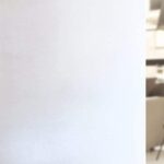 Privacy Window Film Matte White Window Film Frosted Window Film Static Cling Glass Film Non Adhesive Window Film for Home Bathroom Office Meeting Room Living Room(44.5x200 Centimeters)