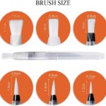 Water Brush Pens Water Colouring Brush Pens 6pcs for Water Soluble Colored Pencils, Water Color Water Base Markers, Powdered Pigment Watercolor Paints and Art Supplies - Image 4