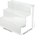 12 inch W by 8.5 inch D 3 Step Acrylic Riser Clear by Combination of Life - Image 6