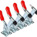 4Pcs Hand Tool Toggle Clamp 201B Antislip Red Horizontal Clamp 201 B Quick Release Tool for Woodworking - Image 2