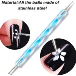 18Pcs Polymer Modeling Clay Sculpting Tools, Dotting Tools, Ball Stylus, Rubber Tips, Ceramic Clay Indentation Tools for Pottery Sculpture, Rock Painting, Art Carving Embossing - Image 7