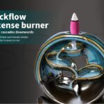 Incense Burner Rounded Waterfall Smoke Backflow Ceramic Cone Holder + 10 Cones Spiritual ecstasy - Image 3
