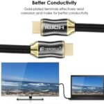 4K HDMI Cable, 1.5M/5FT 2.0a/b High Speed HDR Ultra Full HD 4K@60Hz 4:4:4 Resolution 4096 * 2160 Nylon Net Zinc Alloy Hood Gold Plated Connector for PS4Xbox 360MacHDTV ProjectorTV Box - Image 5