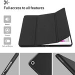 ProCase iPad 10.2 8th Gen 2020 / 7th Generation 2019 with Pencil Holder, Flexible Soft TPU Back Cover Ultra Slim Lightweight Stand Protective Case for Apple iPad 8/7 Black - Image 6