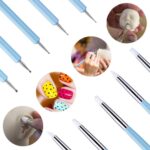 18Pcs Polymer Modeling Clay Sculpting Tools, Dotting Tools, Ball Stylus, Rubber Tips, Ceramic Clay Indentation Tools for Pottery Sculpture, Rock Painting, Art Carving Embossing - Image 5