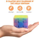 Qiyi Warrior W 3x3 Speed Cube 3x3x3 Stickerless Jelly Cube Puzzle - Image 5