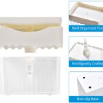 Soap Dispenser for Kitchen,Innovative Design,2 in 1 Sponge Holder and Dish Soap Pump with Hand Push,13 Ounces(White) - Image 3