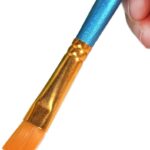 10 Pieces Synthetic Hair Paint Brush Set, Blue, for Acrylic, Oil and Watercolor Painting(1 Set) - Image 3
