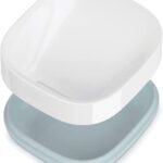 Slim Compact Soap Dish Blue/White - Image 3