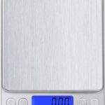 Digital Kitchen Scale, 500g 0.001oz/ 0.01g Pocket Cooking Scale, Mini Food Scale, Pro Electronic Jewelry Scale with Back Lit LCD Display, Tare & PCS Functions, Stainless Steel