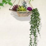 Artificial Hanging Succulent Plants 2 Pack String of Pearls Plant Artificial Hanging Plants Unpotted Faux Plants Decor(Small) - Image 4