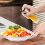 Oil Sprayer for Cooking 3.4 Ounce Capacity Food Grade Glass Bottle 2 Pcs Vinegar Mist Spray Dispenser for Cooking BBQ Salad with Oil Funnel Basting Brush & Cleaning Brush - Image 3
