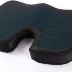 BLOODYRIPPA Ergonomic Coccyx Seat Cushion, Cooling Gel + Memory Foam, Removable Cover, Relieve Sciatica, Back and Tailbone Pain, Ideal for Office, Home, Car(Black Breathable Cover) - Image 3