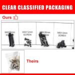 Universal TV Installation Hardware Kit Includes M4 M5 M6 M8 TV Sets Screws and Spacers for Most TVs Up to 80"/204cm YF UVSP - Image 4