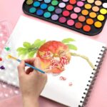 58 Pack Watercolor Paint Set, 48 Colors Watercolor Pan with 10 Paint Brushes for Beginners, Artists, Kids & Adults to Watercolor Paint, Bullet Journal, Calligraphy Practice - Image 6