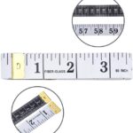 60 Inch 150cm Soft Tape Measure for Sewing Tailor Flexible Cloth Ruler Body Size Measurement, White - Image 3