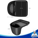 Sink Caddy with Suction Cup, Sponge and Scouring Pad Holder for Kitchen, Pack of 2, Black - Image 7