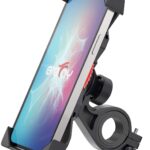 Bike Phone Mount Universal Bicycle/ Motorcycle Cell Phone Holder Smartphone Cradle Clamp 360° Rotatable for iPhone 7/7+/6/6+/6S/6S+/5S/5C, Samsung Galaxy S3/S4/S5/S6/S7/S8 Note 3/4/5,Nexus,HTC,LG & GPS Devices GPS Other Devices
