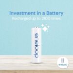 AA Ready to Use Ni MH Rechargeable Eneloop Batteries, 4 Pack(BK-3MCCE/4BA) - Image 6