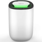 Dehumidifier,Quiet and Portable Dehumidifier Electric 600ml for Small Rooms Bathroom, Bedroom, Wardrobe Room, Closet, Crawl Space, White