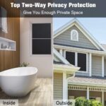 Total Blackout Window Film, Privacy Frosted Sticker with Grid Lines Backing, Room Darkening Tint Removable Opaque UV Protection Glass Cover, Non Adhesives Static Cling, 44.5 X 200 cm - Image 6