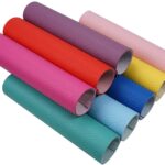 8 Pieces 8x12 Inch Bright Color Grain Texture Faux Leather Sheets Including 8 Color Leather Sheets for Leather Bows and Earrings Making LiZhiWen 8PcsA4Bright - Image 5